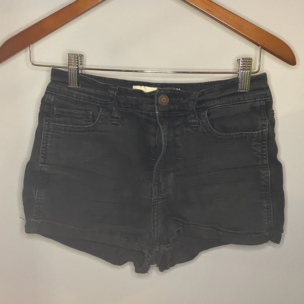 Black High Rise Short shorts Size 1, Size 25
